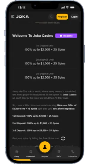 Welcome Bonus Details